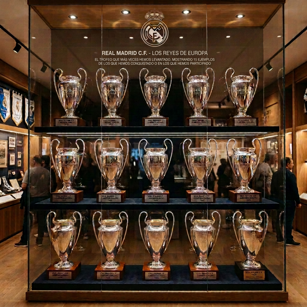 15 Champions en vitrina del Real Madrid 15 Champions en vitrina del Real Madrid